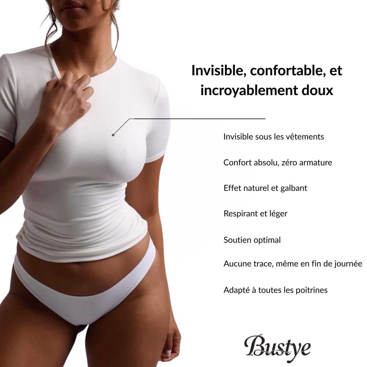 Soutien-gorge Bustye™- seconde peau